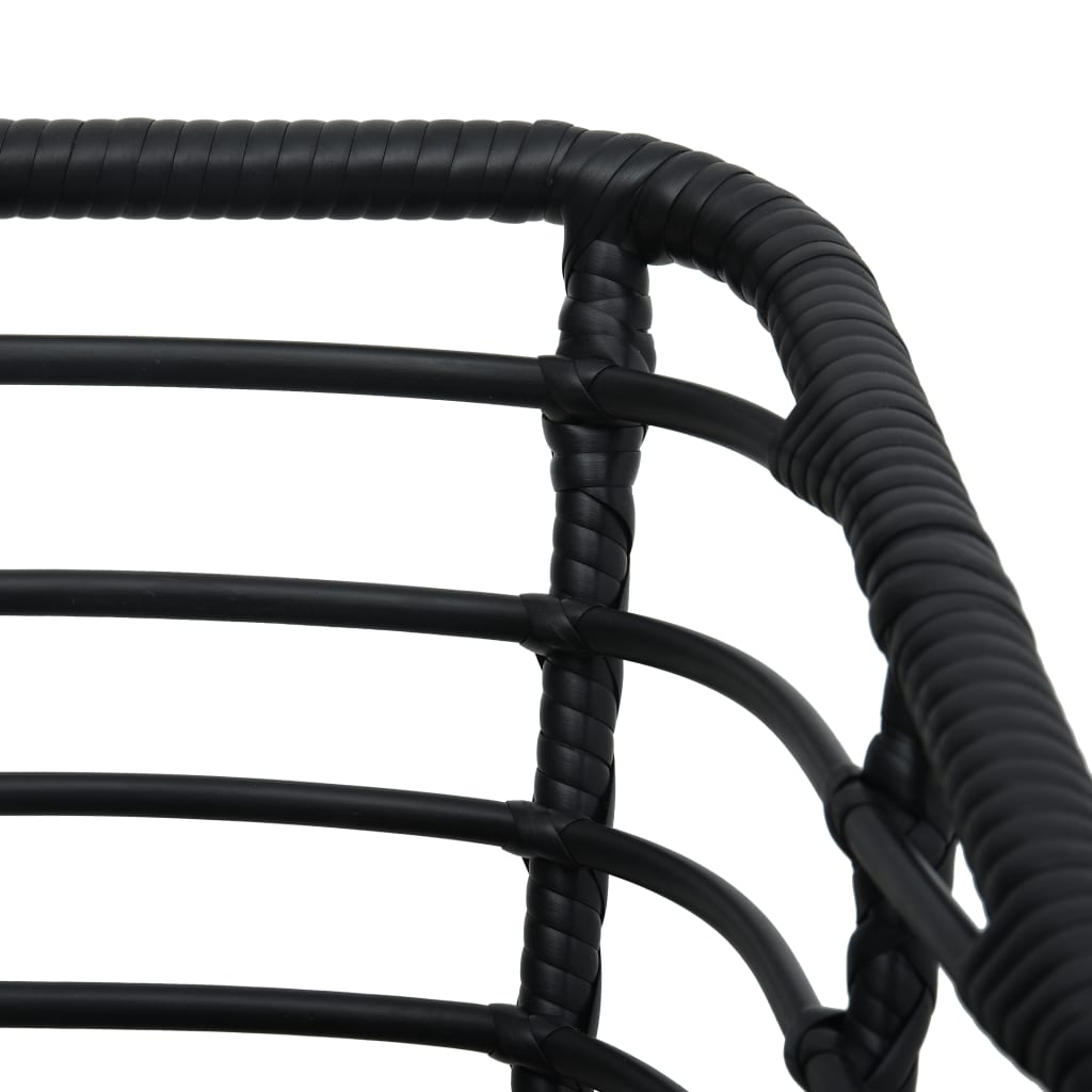 Set da Bistrot 3 pz in Polyrattan Nero | homemem39