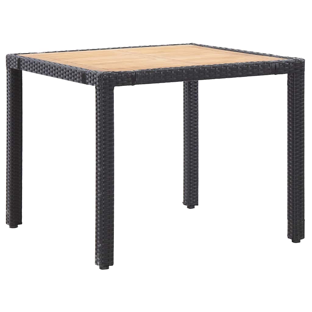 Set da Pranzo da Giardino 5 pz con Cuscini in Polyrattan