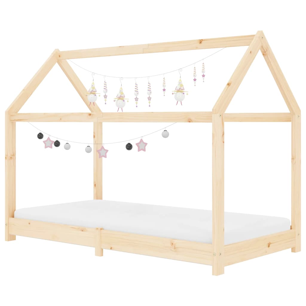 Giroletto per Bambini in Legno Massello di Pino 70x140 cm - homemem39