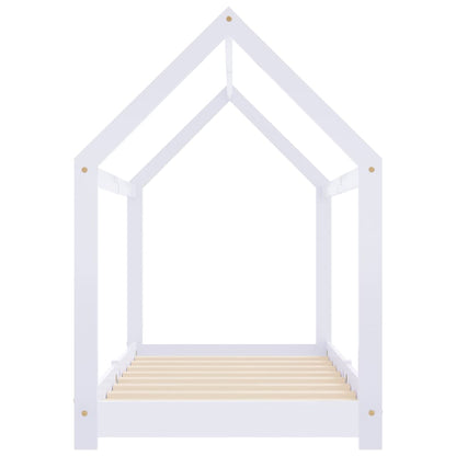 Giroletto per Bambini Bianco in Massello di Pino 70x140 cm - homemem39