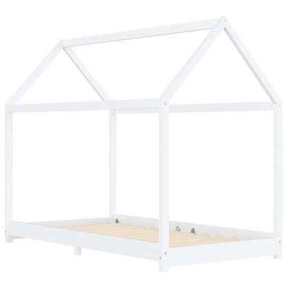 Giroletto per Bambini Bianco in Massello di Pino 90x200 cm - homemem39
