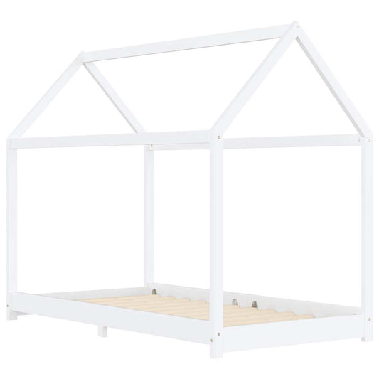 Giroletto per Bambini Bianco in Massello di Pino 90x200 cm - homemem39
