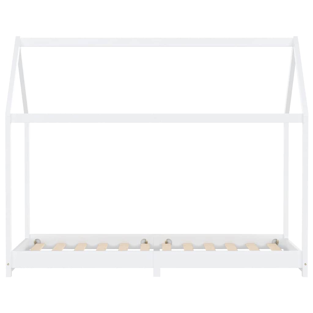 Giroletto per Bambini Bianco in Massello di Pino 90x200 cm - homemem39