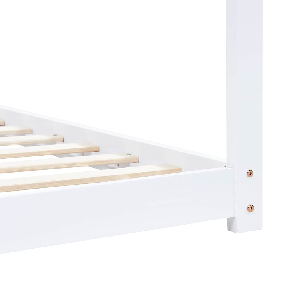 Giroletto per Bambini Bianco in Massello di Pino 90x200 cm - homemem39