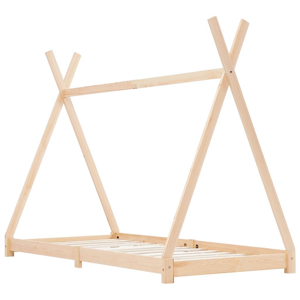 Giroletto per Bambini in Legno Massello di Pino 90x200 cm | homemem39