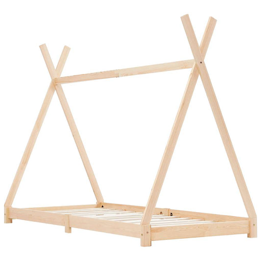 Giroletto per Bambini in Legno Massello di Pino 90x200 cm - homemem39
