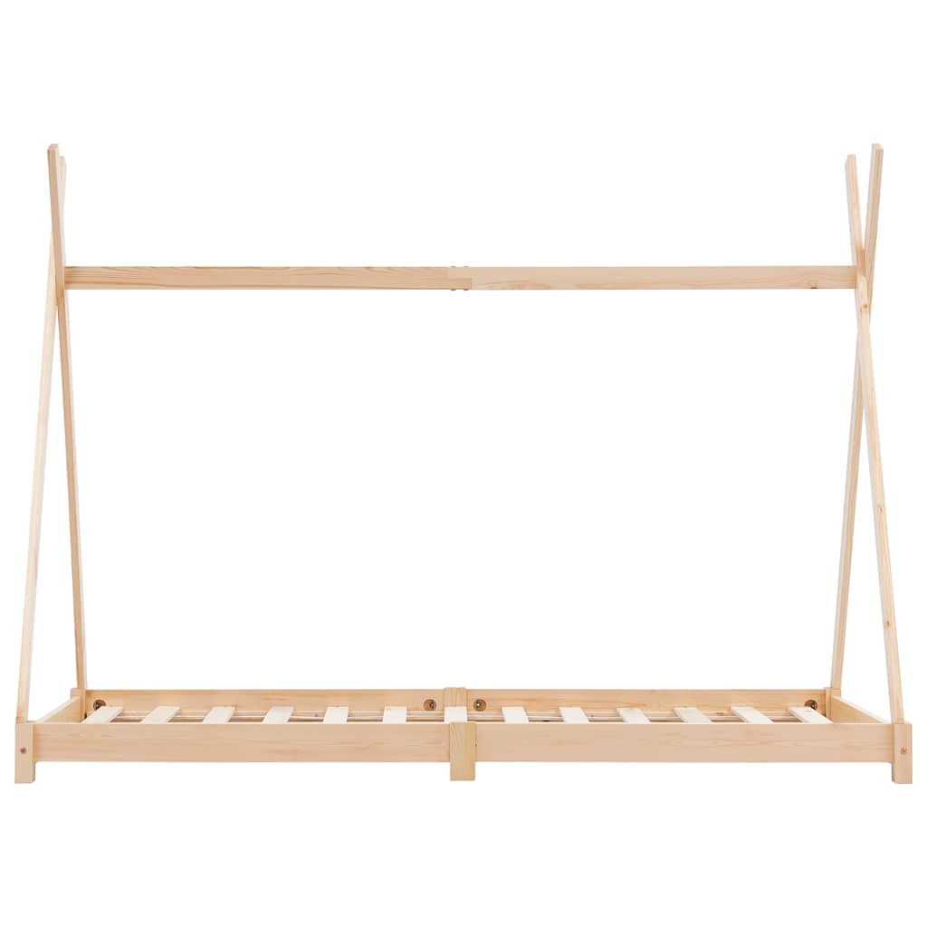 Giroletto per Bambini in Legno Massello di Pino 90x200 cm - homemem39