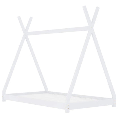 Giroletto per Bambini Bianco in Massello di Pino 70x140 cm - homemem39