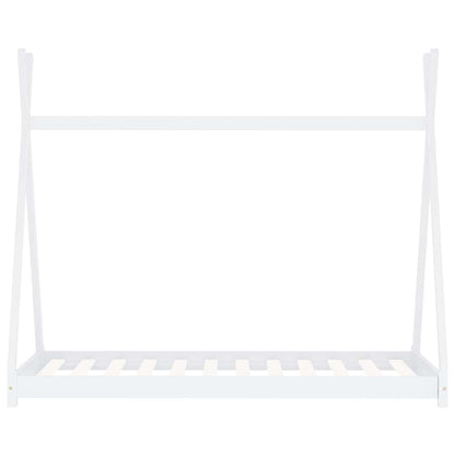 Giroletto per Bambini Bianco in Massello di Pino 80x160 cm | homemem39