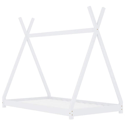 Giroletto per Bambini Bianco in Massello di Pino 90x200 cm - homemem39