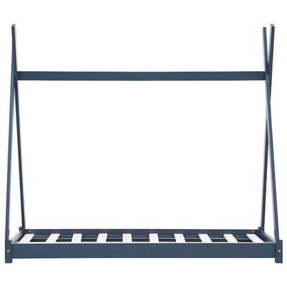 Giroletto per Bambini Grigio in Massello di Pino 70x140 cm - homemem39