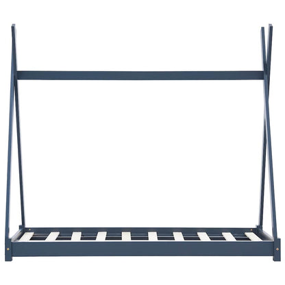 Giroletto per Bambini Grigio in Massello di Pino 90x200 cm - homemem39