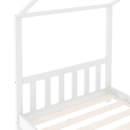 Giroletto per Bambini Bianco in Massello di Pino 80x160 cm