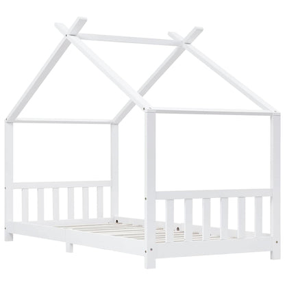 Giroletto per Bambini Bianco in Massello di Pino 90x200 cm - homemem39