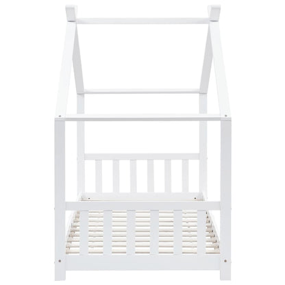 Giroletto per Bambini Bianco in Massello di Pino 90x200 cm - homemem39