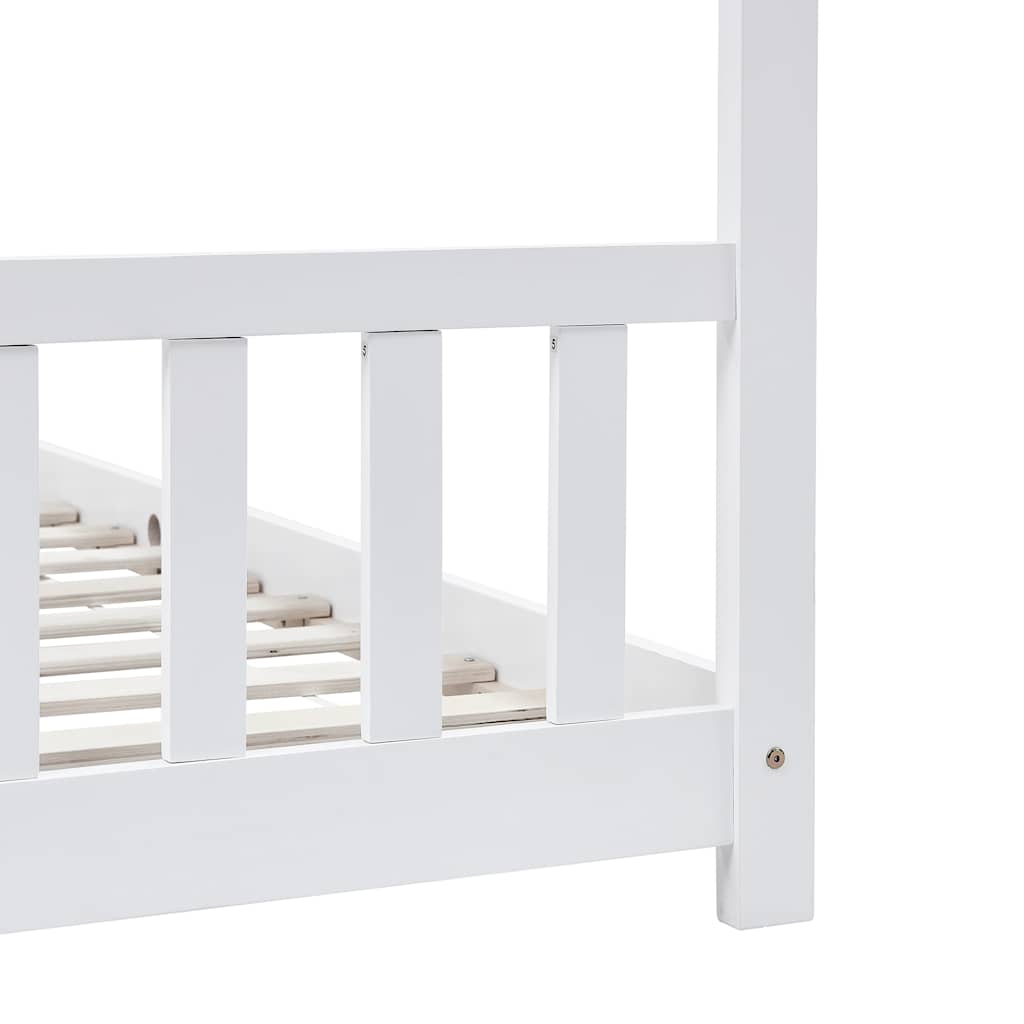 Giroletto per Bambini Bianco in Massello di Pino 90x200 cm - homemem39