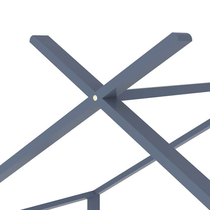 Giroletto per Bambini Grigio in Massello di Pino 90x200 cm - homemem39