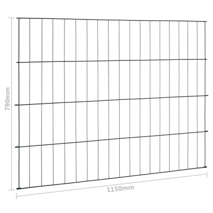 Set Recinzione da Giardino 115x79 cm Verde - homemem39