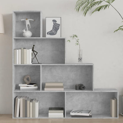 Libreria/Divisorio Grigio Cemento 155x24x160 Legno Multistrato | homemem39