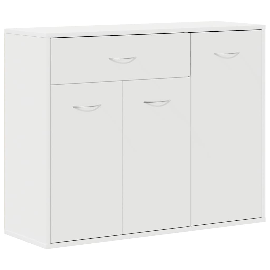 Credenza Bianca 88x30x70 cm in Legno Multistrato | homemem39