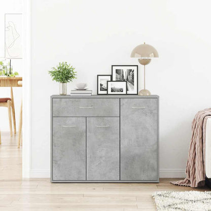 Credenza Grigio Cemento 88x30x70 cm in Legno Multistrato - homemem39