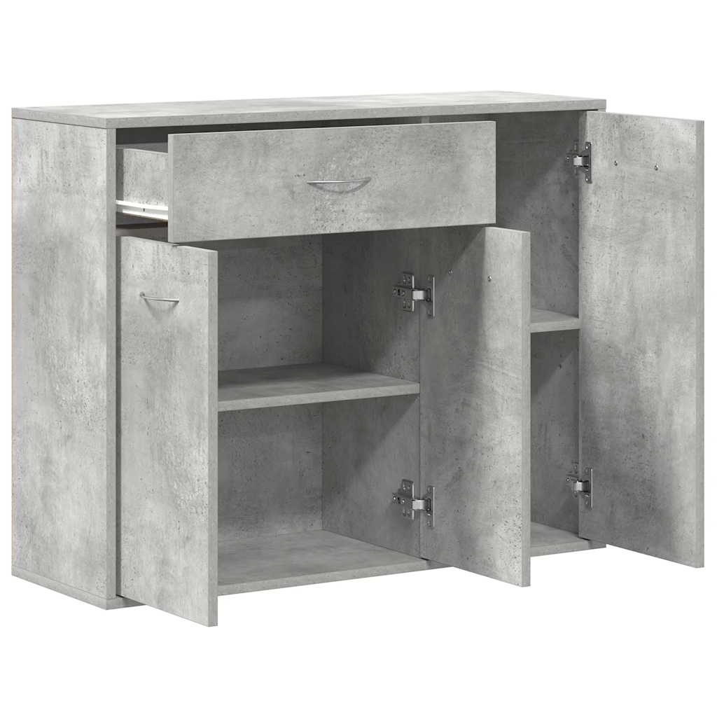 Credenza Grigio Cemento 88x30x70 cm in Legno Multistrato - homemem39