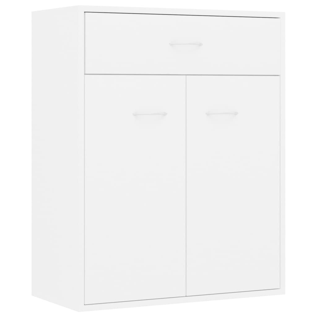Credenza Bianca 60x30x75 cm in Legno Multistrato - homemem39
