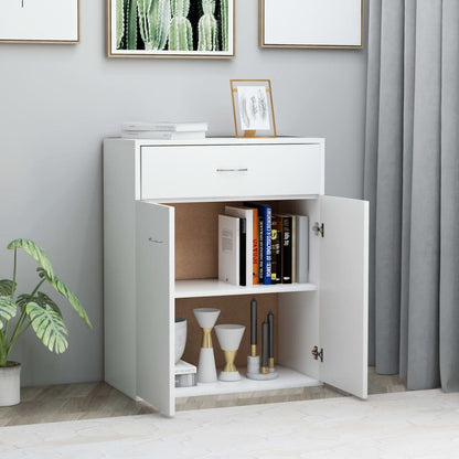 Credenza Bianca 60x30x75 cm in Legno Multistrato - homemem39