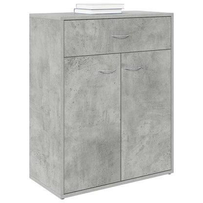 Credenza Grigio Cemento 60x30x75 cm in Legno Multistrato