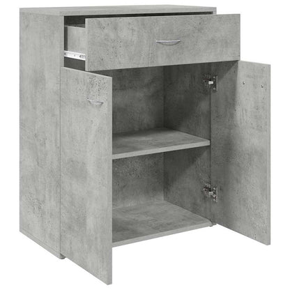 Credenza Grigio Cemento 60x30x75 cm in Legno Multistrato