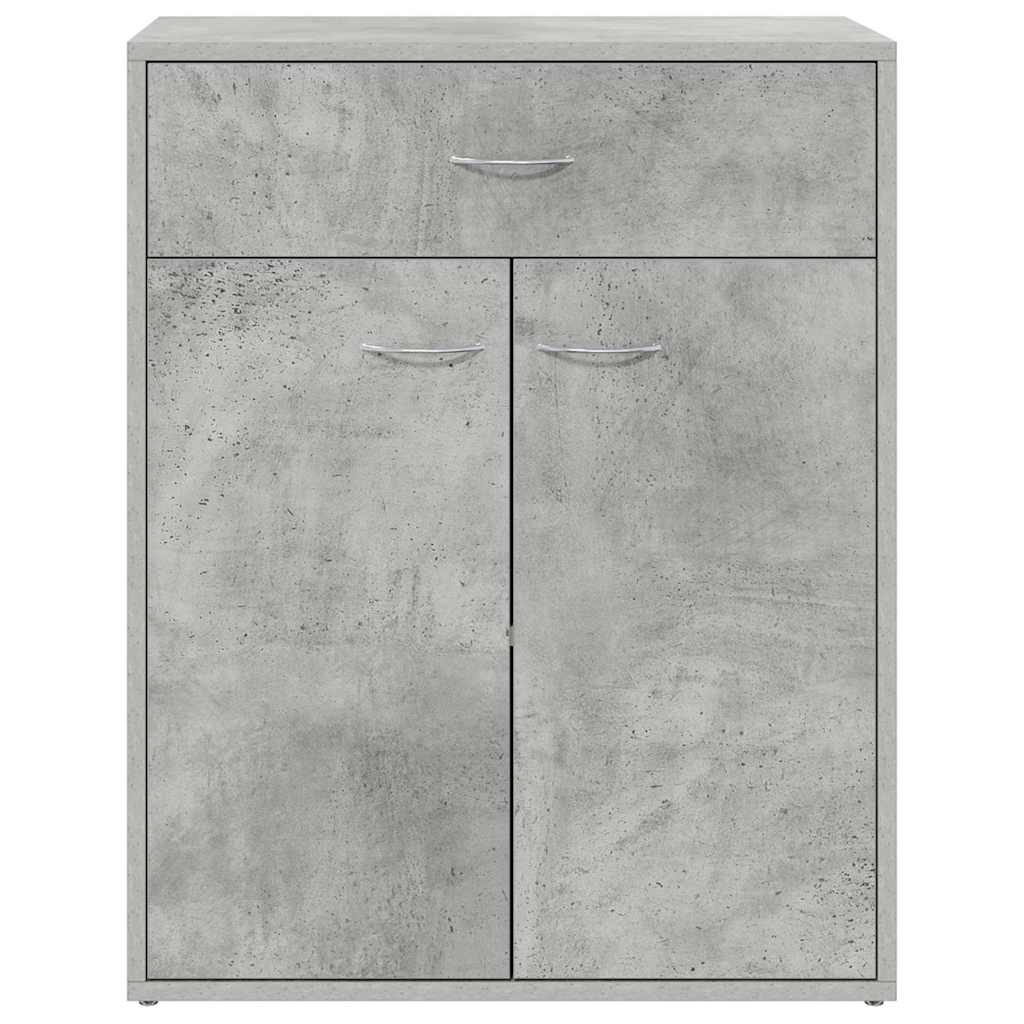 Credenza Grigio Cemento 60x30x75 cm in Legno Multistrato