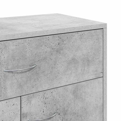 Credenza Grigio Cemento 60x30x75 cm in Legno Multistrato