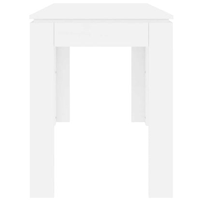 Tavolo da Pranzo Bianco 120x60x76 cm in Legno Multistrato - homemem39