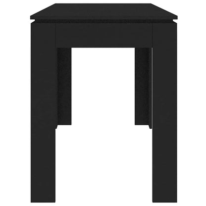 Tavolo da Pranzo Nero 120x60x76 cm in Legno Multistrato - homemem39