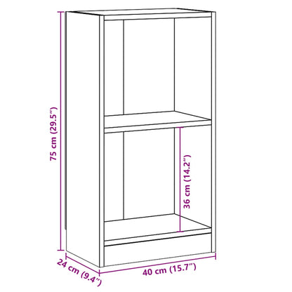 Libreria Rovere Sonoma 40x24x75 cm in Legno Multistrato | homemem39