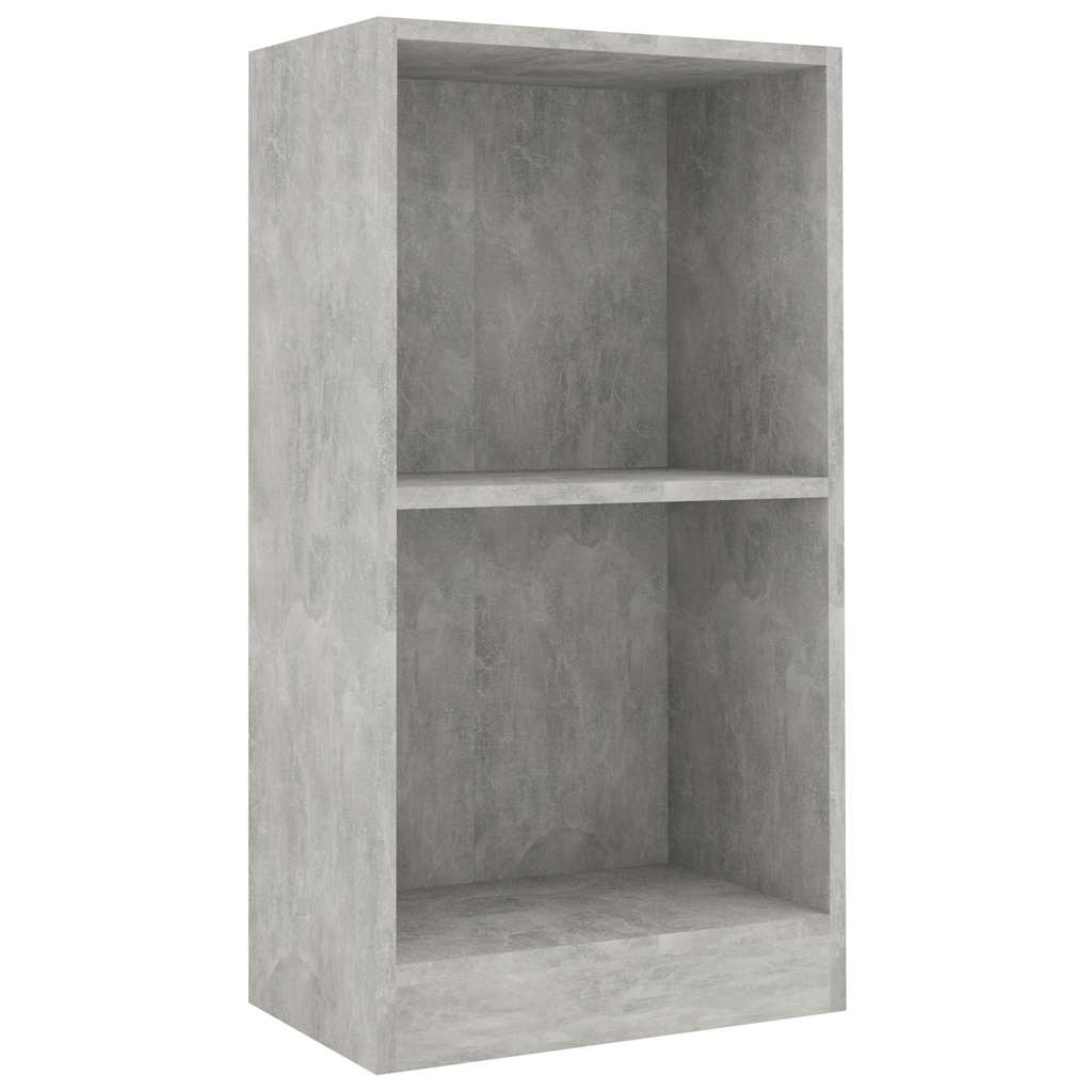 Libreria Grigio Cemento 40x24x75 cm in Legno Multistrato | homemem39