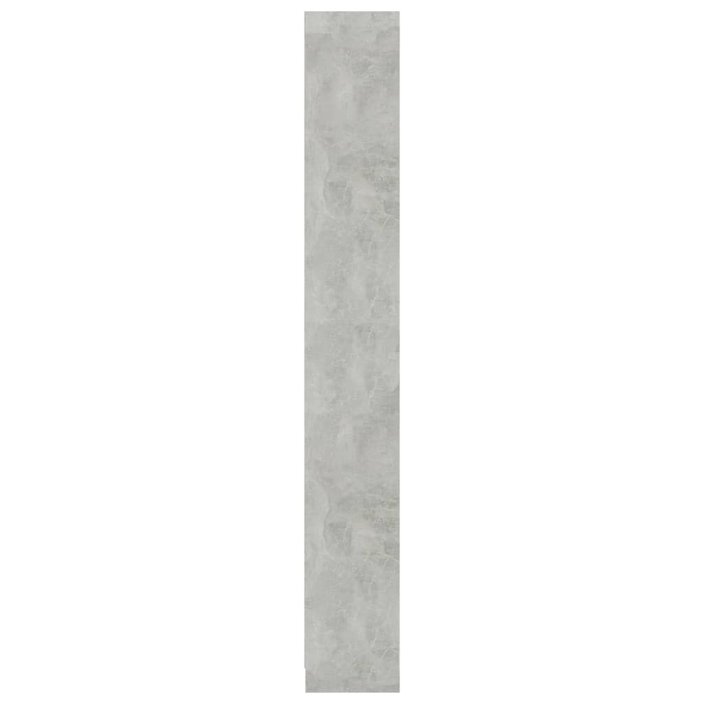 Libreria 5 Ripiani Grigio Cemento 40x24x175cm Legno Multistrato | homemem39