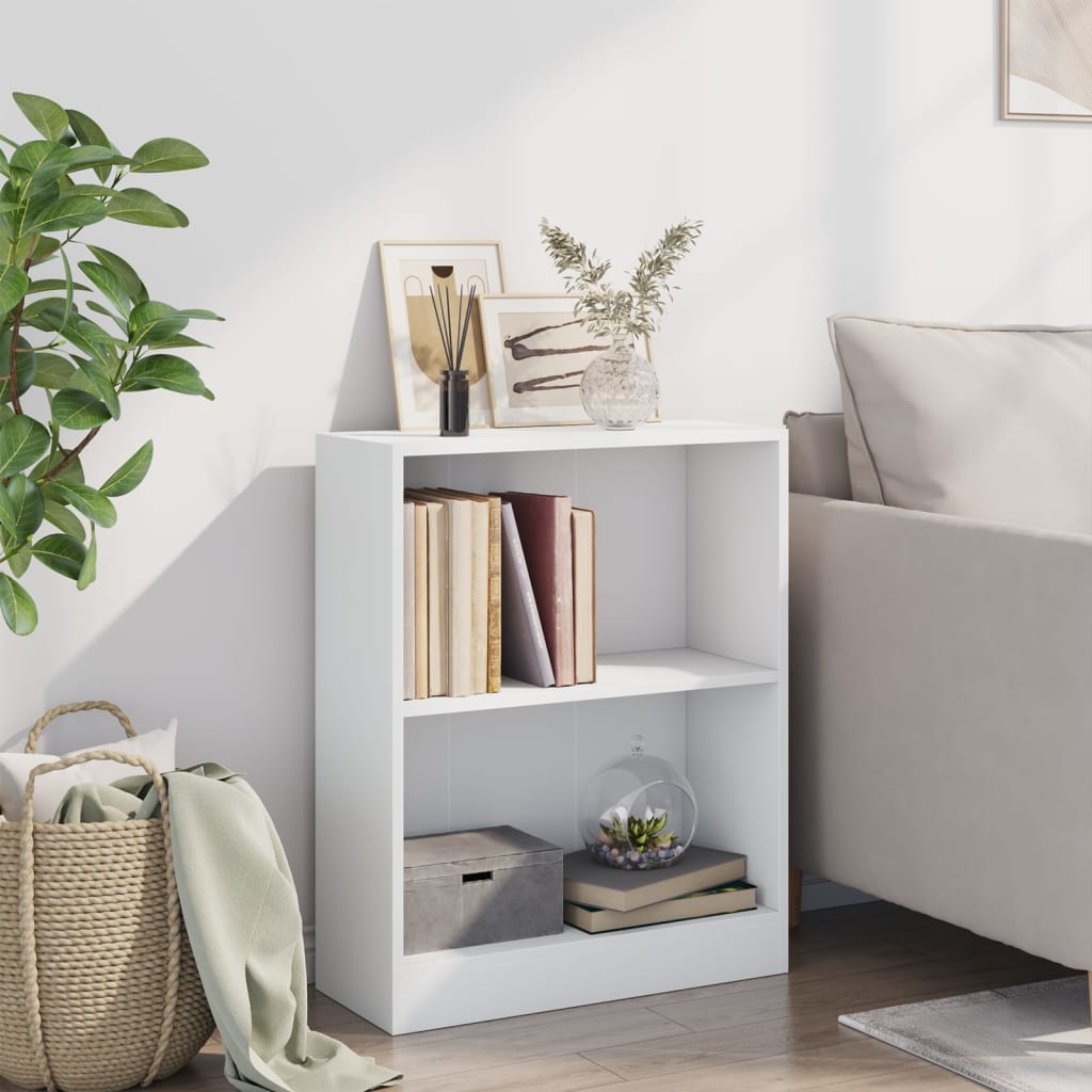 Libreria Bianca 60x24x76 cm in Legno Multistrato | homemem39