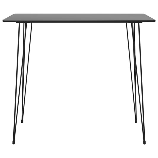 Tavolo da Bar Nero 120x60x105 cm