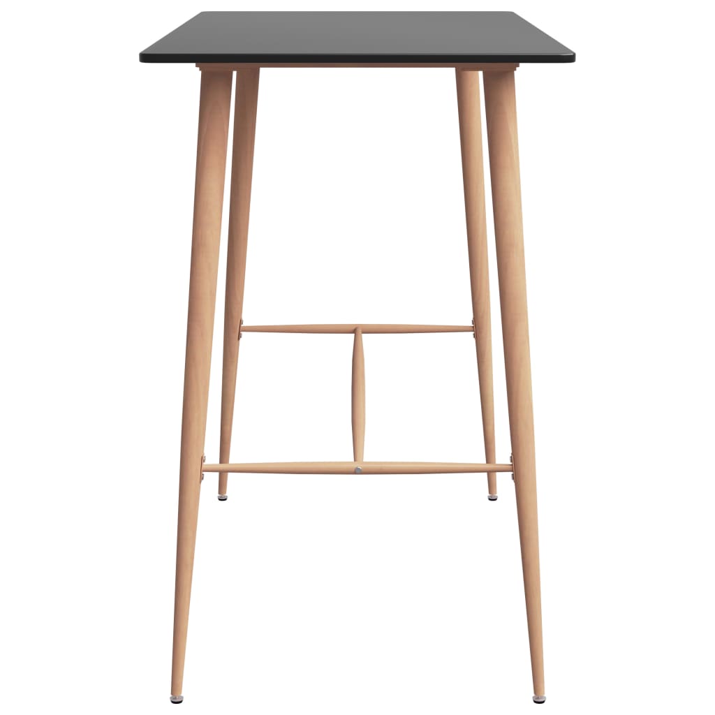 Tavolo da Bar Nero 120x60x105 cm | homemem39