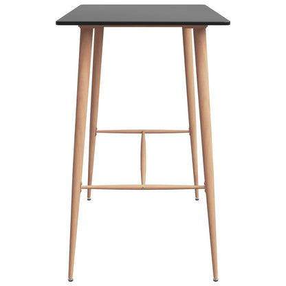 Tavolo da Bar Nero 120x60x105 cm | homemem39