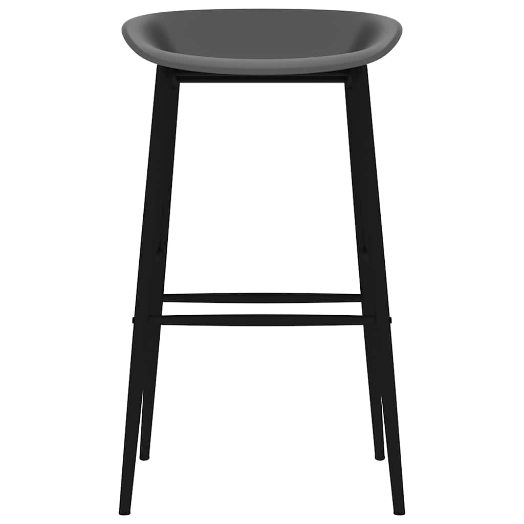 Sedie da Bar 2 pz Grigie