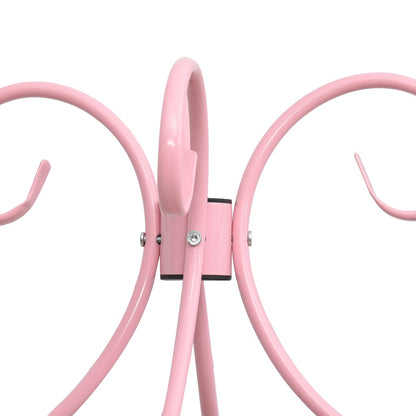 Giroletto a Baldacchino Rosa in Metallo 180x200 cm | homemem39