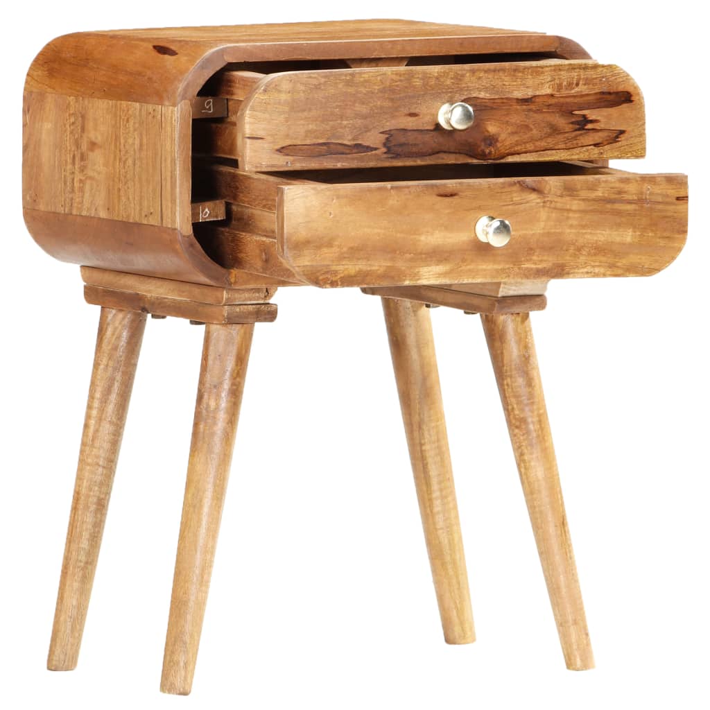 Comodino 40x30x58 cm in Legno Massello di Mango | homemem39