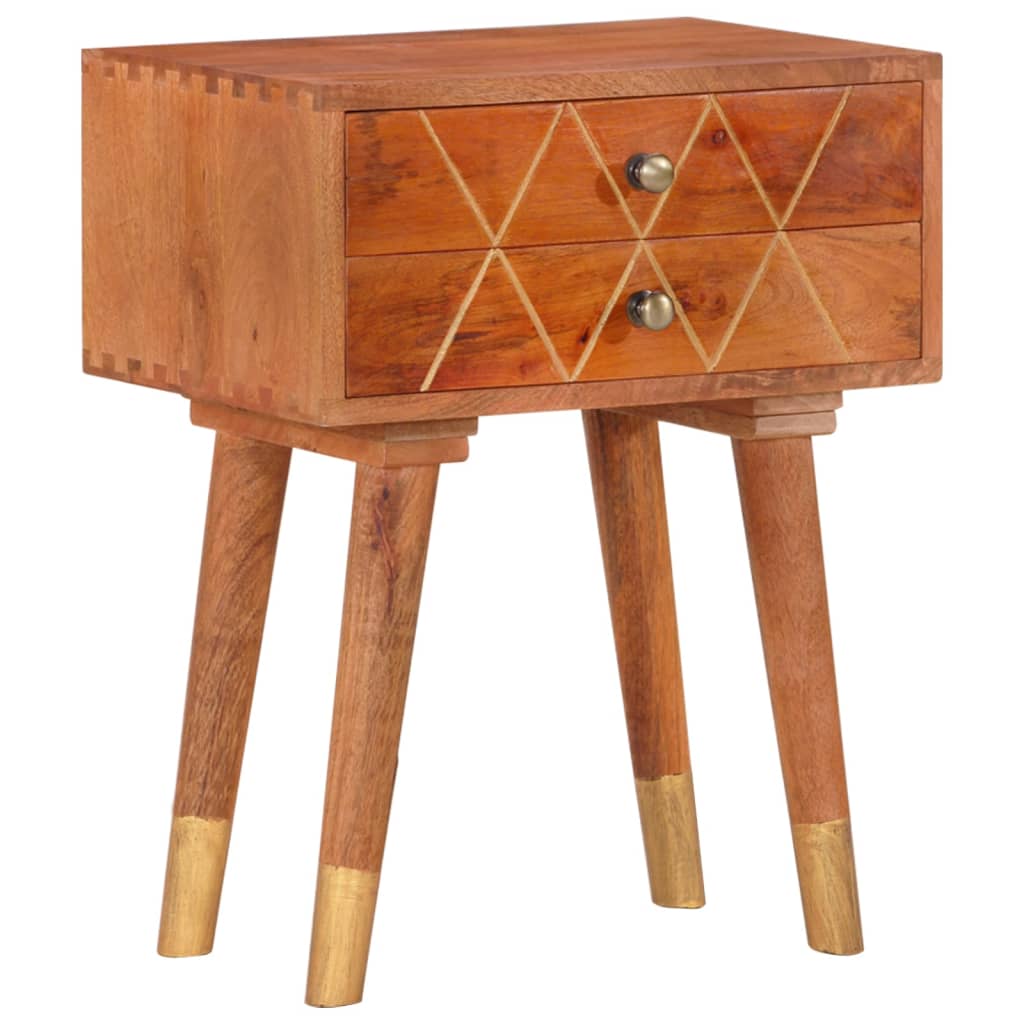 Comodino 40x30x58 cm in Legno Massello di Mango | homemem39