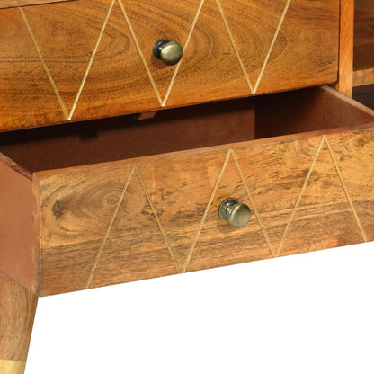 Mobile Porta TV 85x35x47 cm in Legno Massello di Mango - homemem39