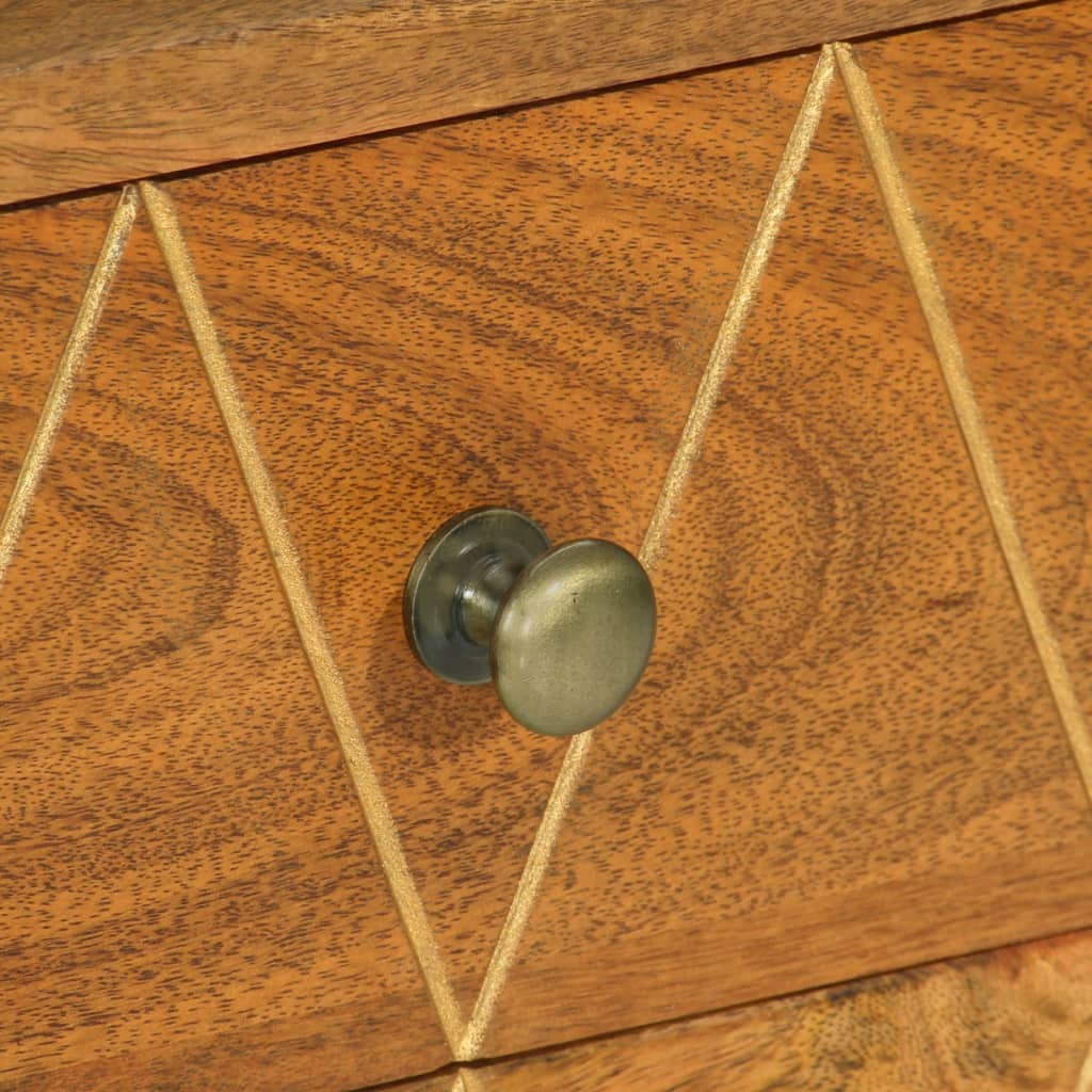 Mobile Porta TV 85x35x47 cm in Legno Massello di Mango - homemem39