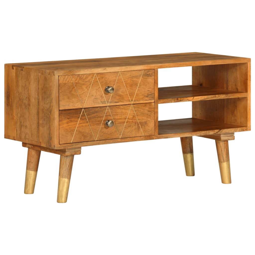 Mobile Porta TV 85x35x47 cm in Legno Massello di Mango | homemem39
