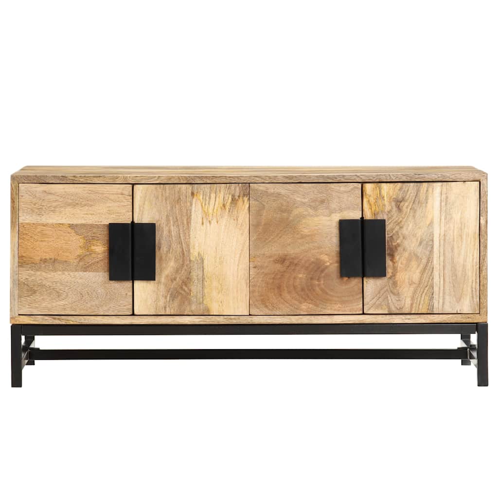 Tavolino da Salotto 90x55x40 cm in Legno Massello di Mango