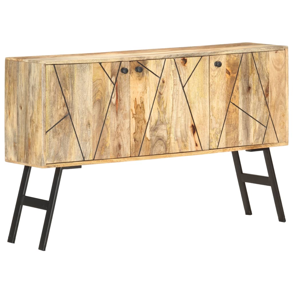 Credenza 118x30x75 cm in Legno Massello di Mango - homemem39